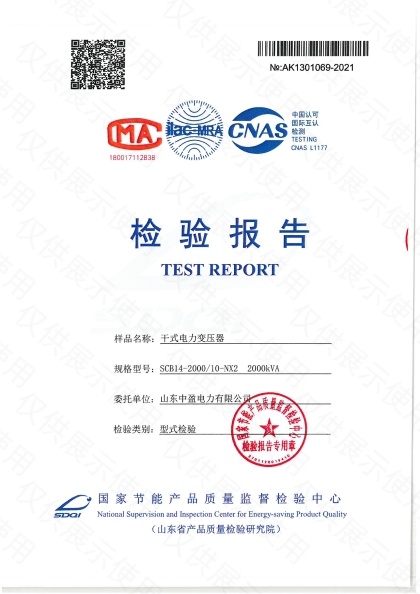 SCB14-2000检验报告
